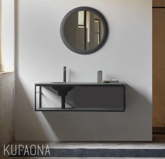 Kupaonska baza POALGI Litos 120 ,120x50x40 cm, viseća, s centralnim umivaonikom, razne boje