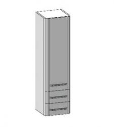 Kupaonski ormarić AQUAESTIL Charm 160, 35x35x160 cm, viseći, 1 vrata, 2 ladice, desna ili lijeva, razne boje