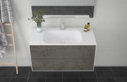 Kupaonska baza AQUAESTIL Titan II 90, 90x53x55 cm, viseća, 2 ladice, s umivaonikom, razne boje