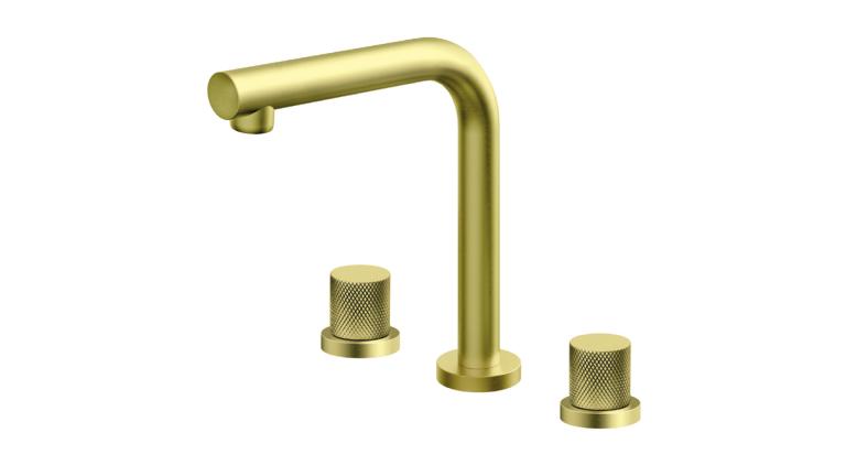 Miješalica za umivaonik ROSAN S2 Gold, 3 izlaza, visoka, zlatna