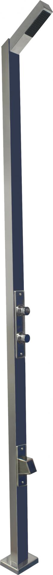 Vanjski tuš NOFER, jedna glava, nožna slavina i tipka za vodu na timer