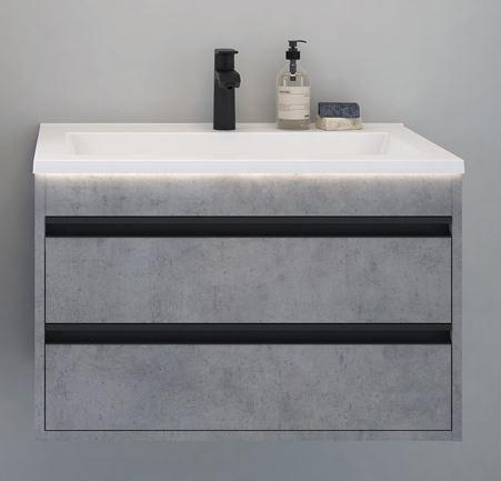 Kupaonska baza AQUAESTIL Connect 80, 80x51x54.5cm, viseća, s umivaonikom, razne boje