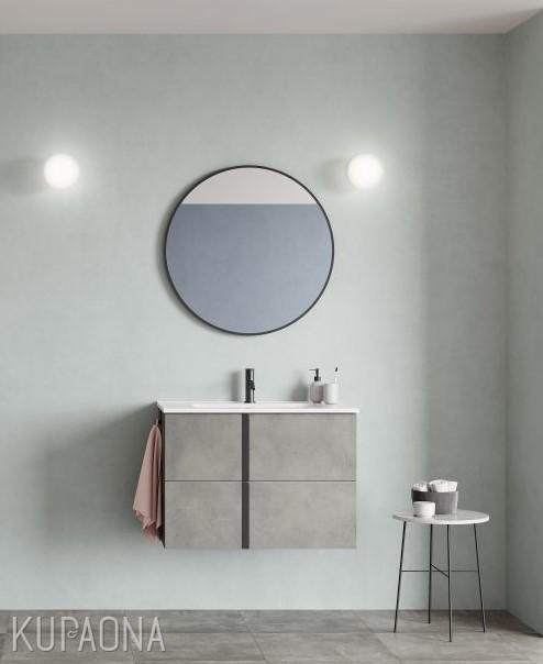Kupaonska baza ROYO Onyx+ 80, 79,5x45x56,5 cm, viseća, s ENZO umivaonikom, razne boje