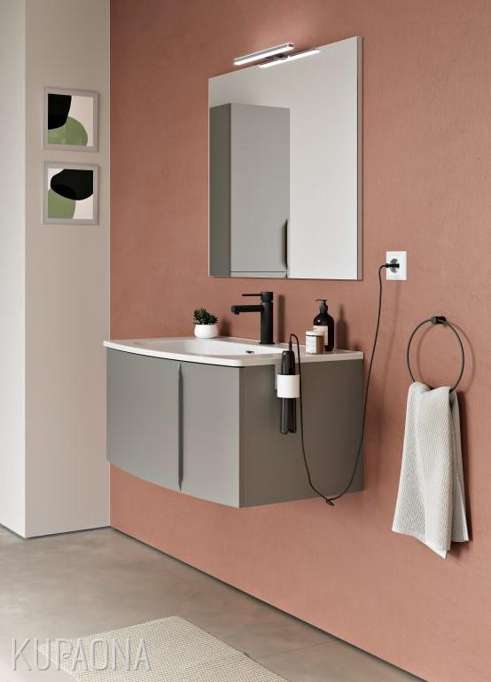 Kupaonska baza ROYO Wave 80, 79,4x48x53,8cm, viseća, s TREND umivaonikom, razne boje