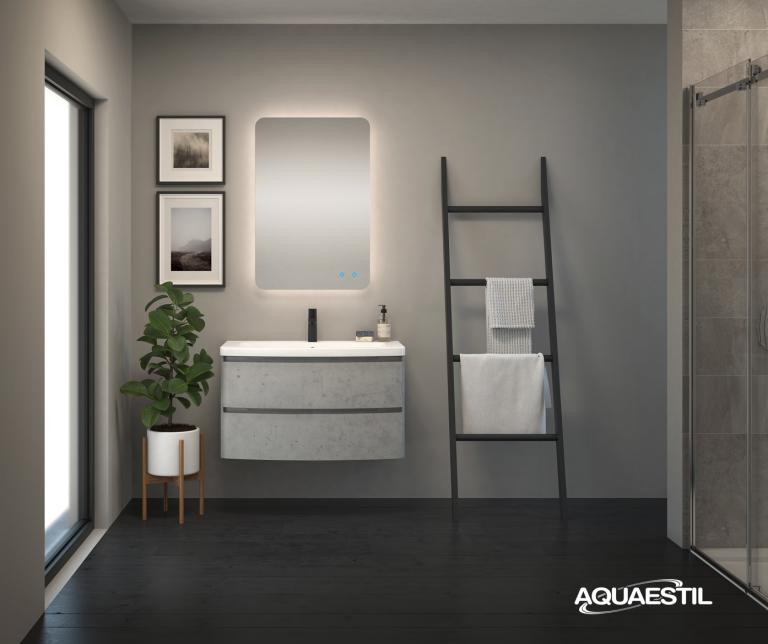 Kupaonska baza AQUAESTIL Charm Oval 90, 92x42.5x49 cm, viseća, 2 ladice, razne boje