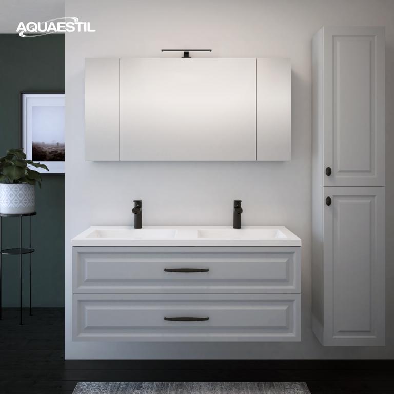 Kupaonska baza AQUAESTIL Vintage 120, 120x50,5x52,5 cm, 2 ladice, razne boje