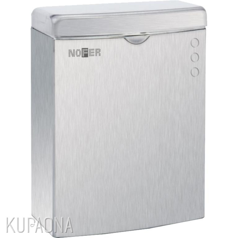 Kanta s poklopcem NOFER, 5 l, zidna, krom