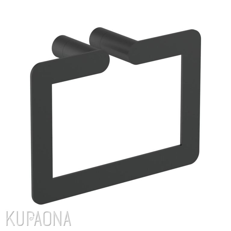 Držač ručnika NOFER Verona, četvrtasti, crna