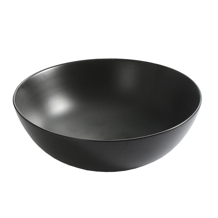 Umivaonik SC Everest, 39x39x14 cm, nadgradni, okrugli, crni