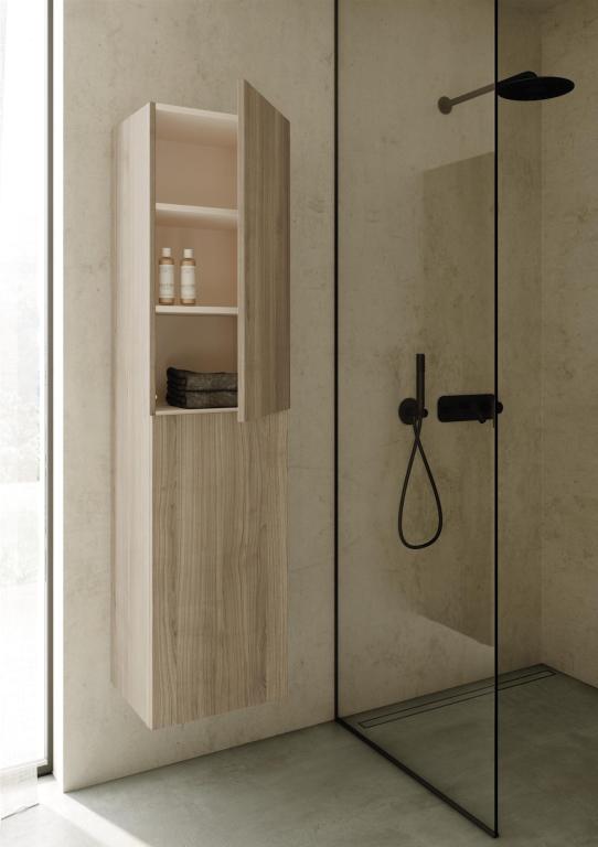 Kupaonski ormarić ROYO Style+, 162x24x35cm, viseći, sandy grey