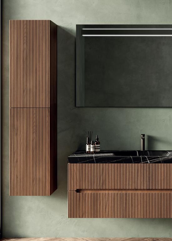 Kupaonski ormarić Belbagno Easy Cannettato, 150x30x35cm, viseći, 2 vrata, lijevi ili desni, razne boje