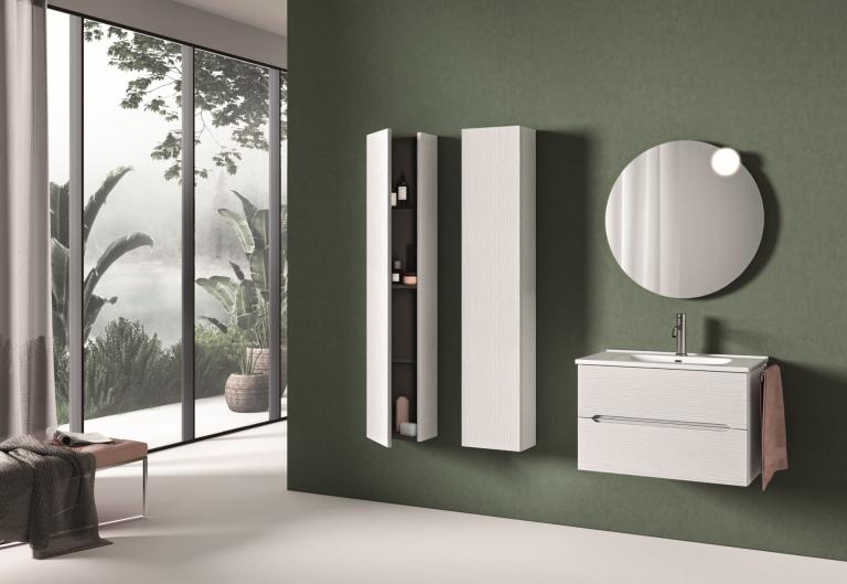 Kupaonski ormarić Belbagno Easy Afrodite, 150x20x27cm, viseći, 1 vrata, lijevi ili desni, razne boje